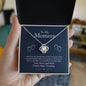 To My Mommy, Love From Your Tummy -Love Knot Necklace