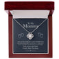 To My Mommy, Love From Your Tummy -Love Knot Necklace