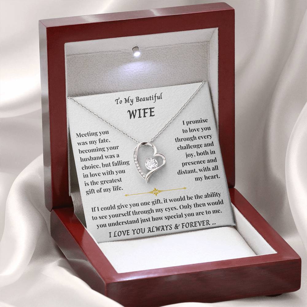 To My Wife - Forever Love Necklace