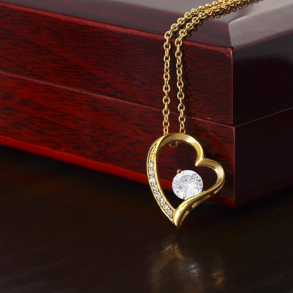 To My Beautiful Wife - Promise to Love You - Love Heart Necklace