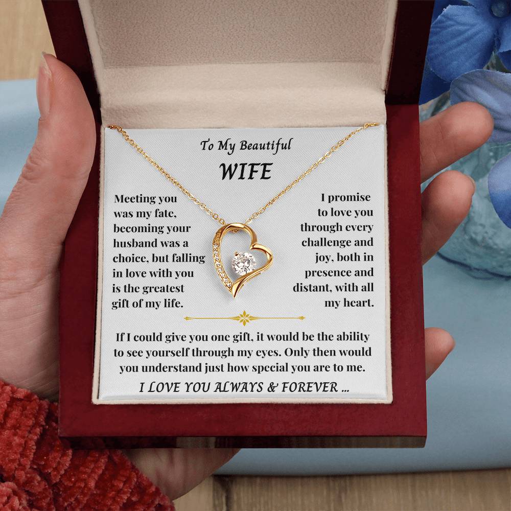 To My Wife - Forever Love Necklace