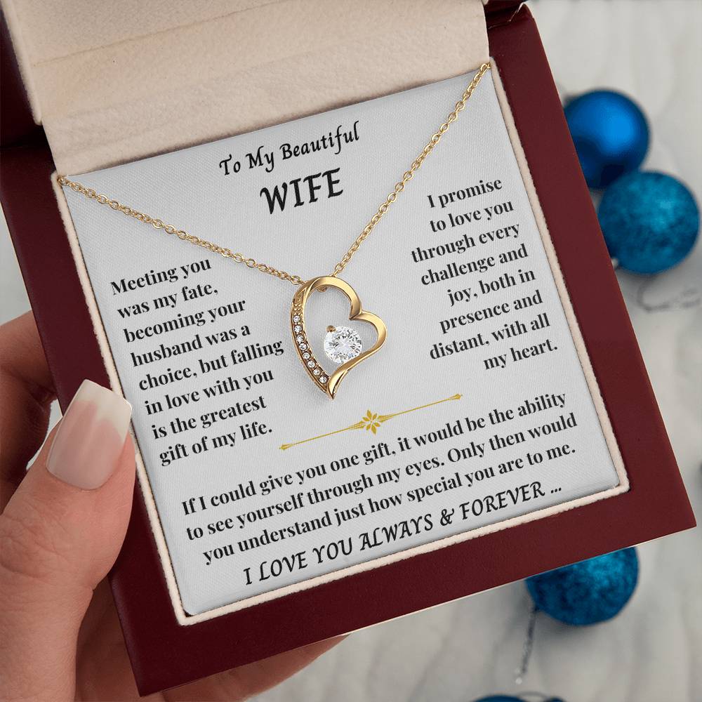 To My Wife - Forever Love Necklace