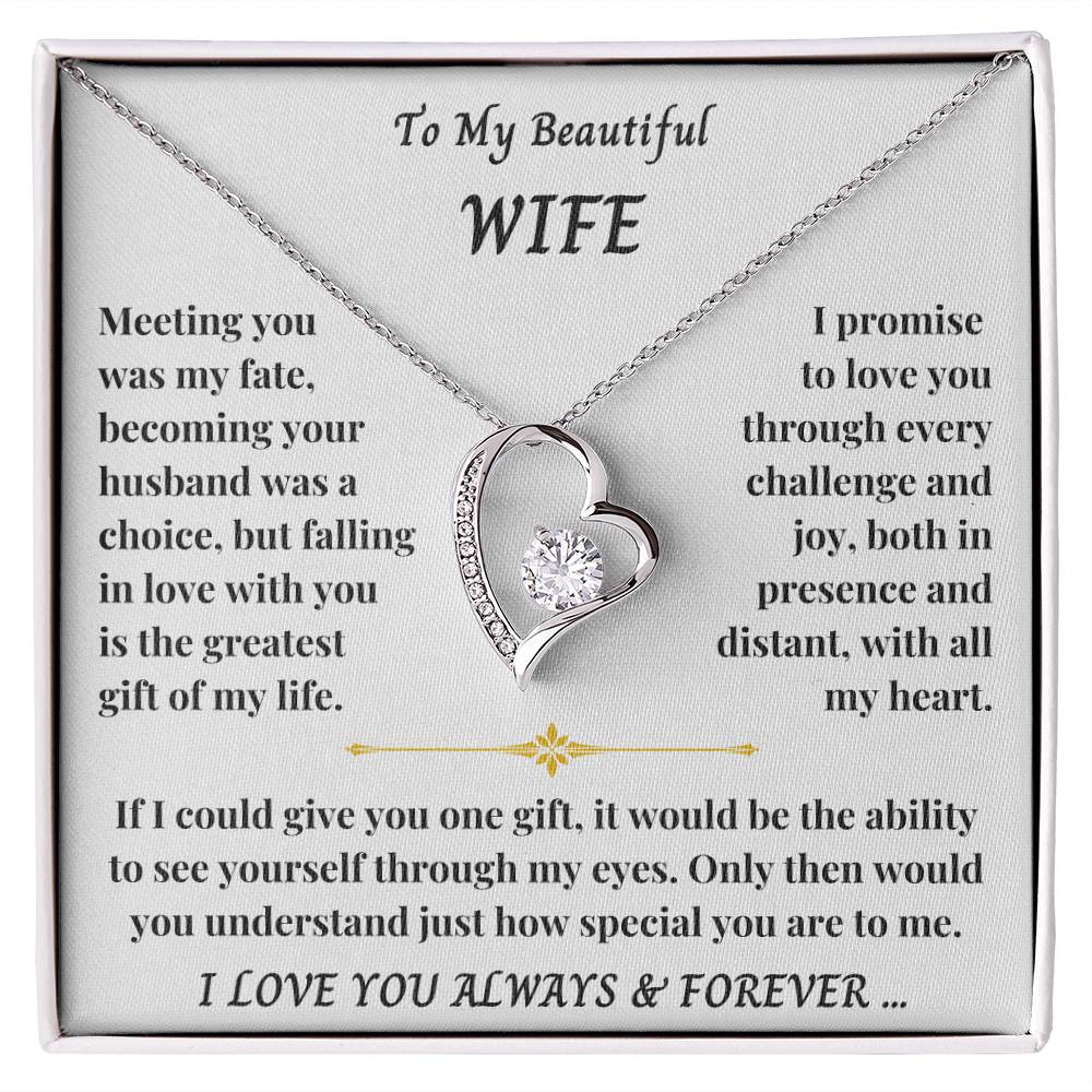 To My Wife - Forever Love Necklace