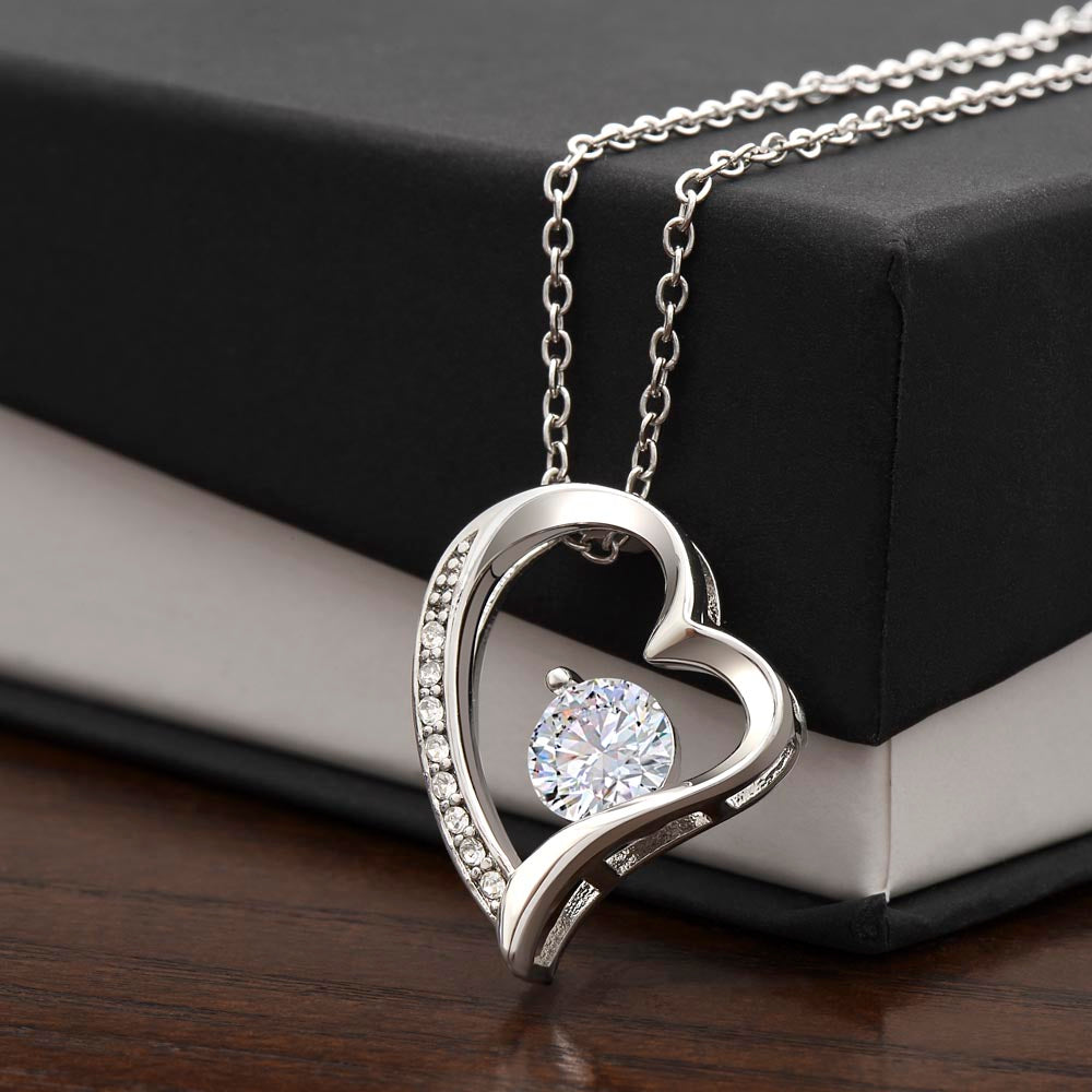 To Our Beloved Daughter From Mom & Dad - Forever Love Heart Necklace