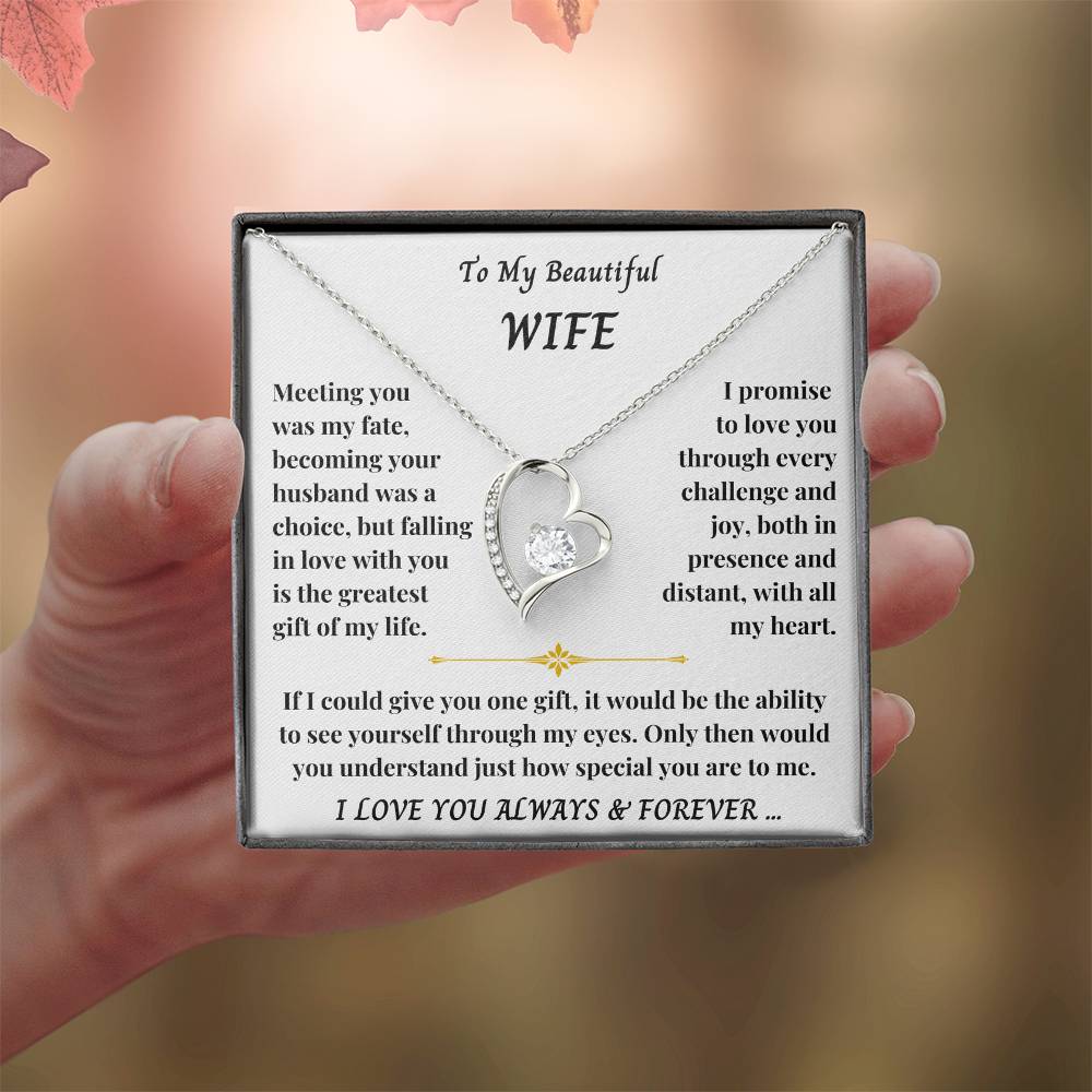 To My Wife - Forever Love Necklace