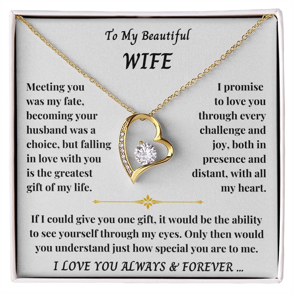 To My Wife - Forever Love Necklace