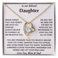 To Our Beloved Daughter From Mom & Dad - Forever Love Heart Necklace