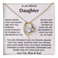To Our Beloved Daughter From Mom & Dad - Forever Love Heart Necklace